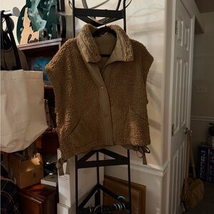 Women's Brown Sherpa Jacket